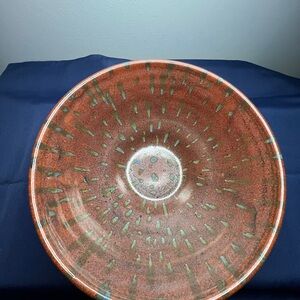 Handcrafted Vintage Ceramic Bowl with Unique Pattern #118